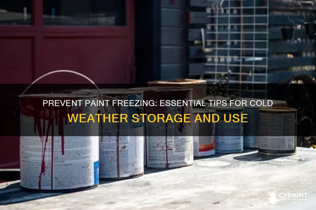 how do you keep paint from freezing