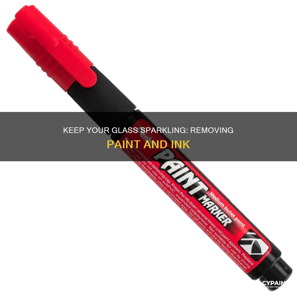 how do you keep paint or ink of glass