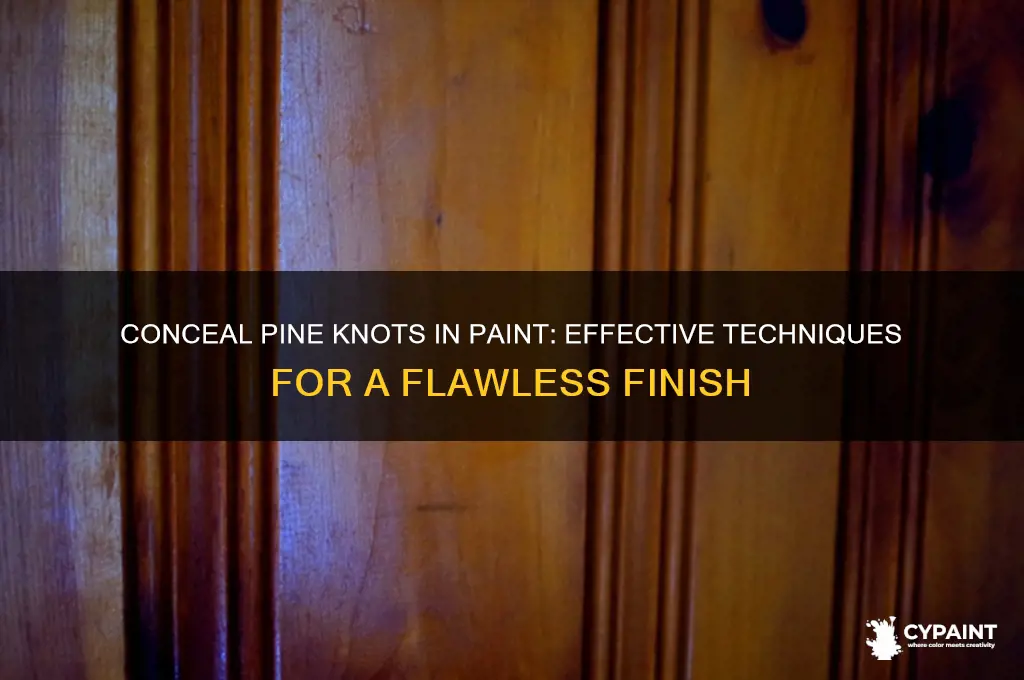 how do you keep pine knots from showing in paint