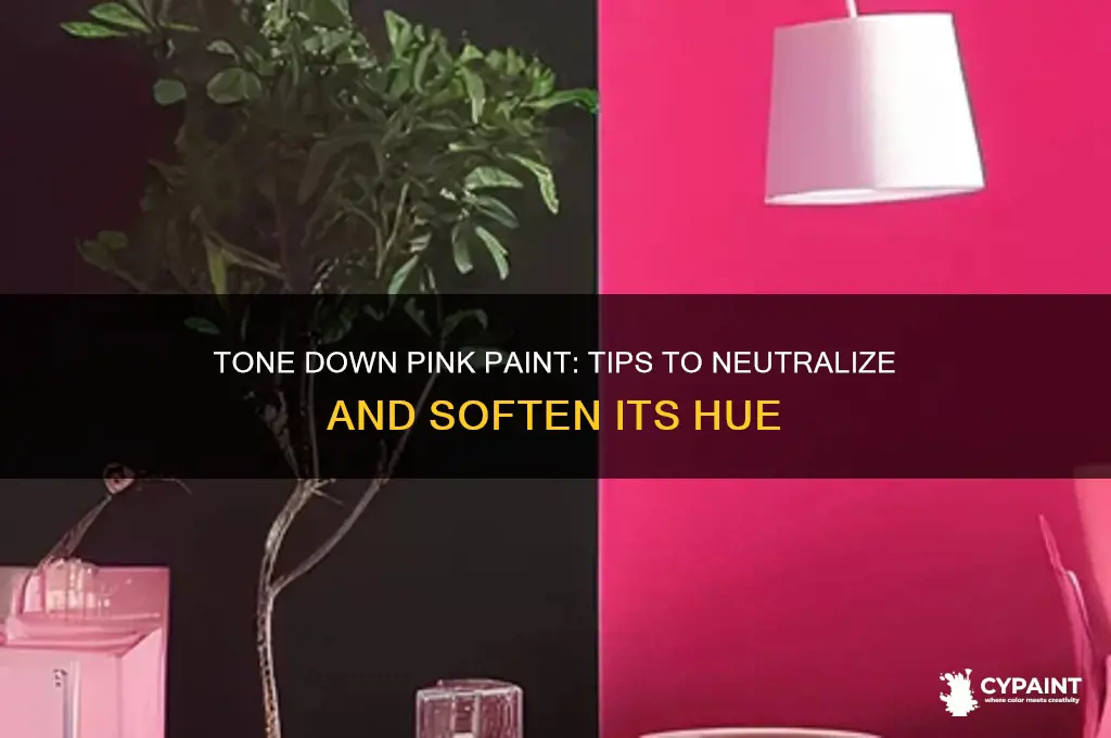 how do you lessen the appearance of pink in paint