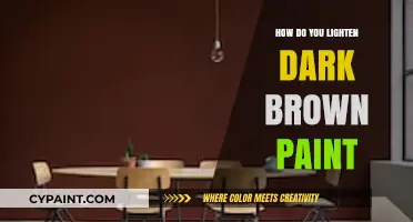 Lightening Dark Brown Paint: Easy Techniques for a Brighter Shade
