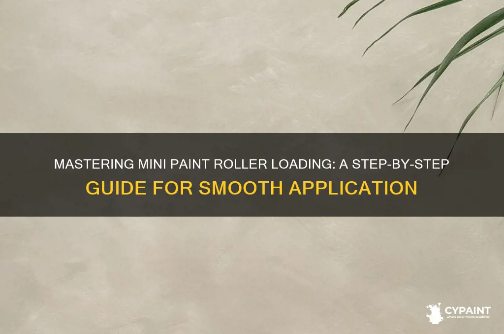 how do you load a mini paint roller with paint
