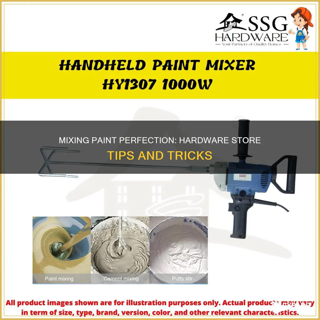 how do you mix paint at a hardware store