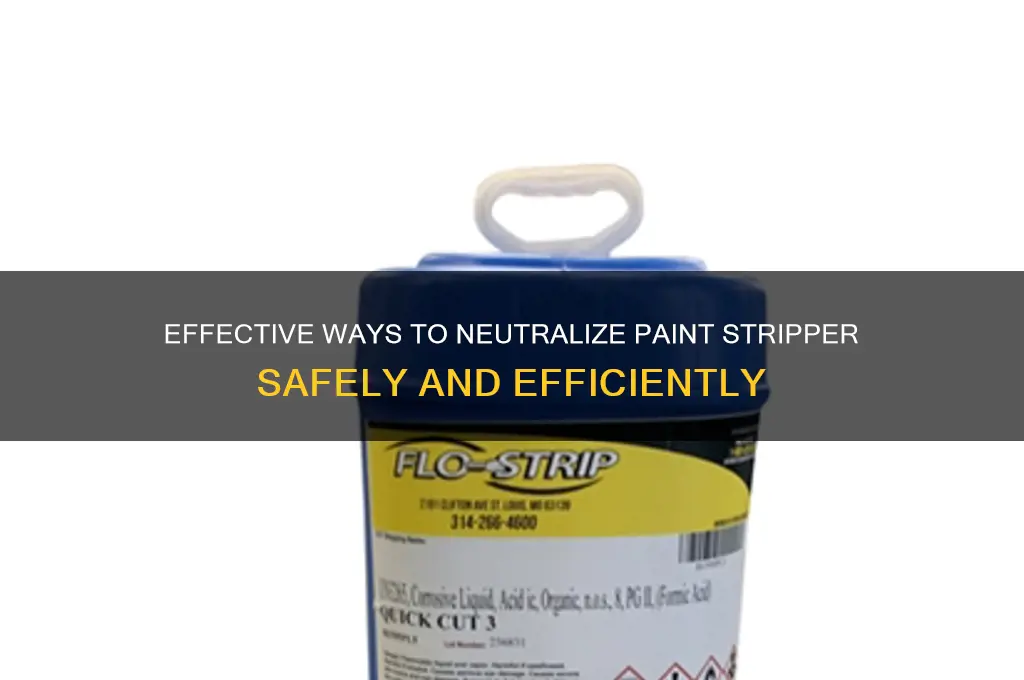 how do you neutralize a paint striper