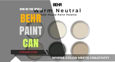Effortlessly Open Your Behr Paint Can: A Quick Guide