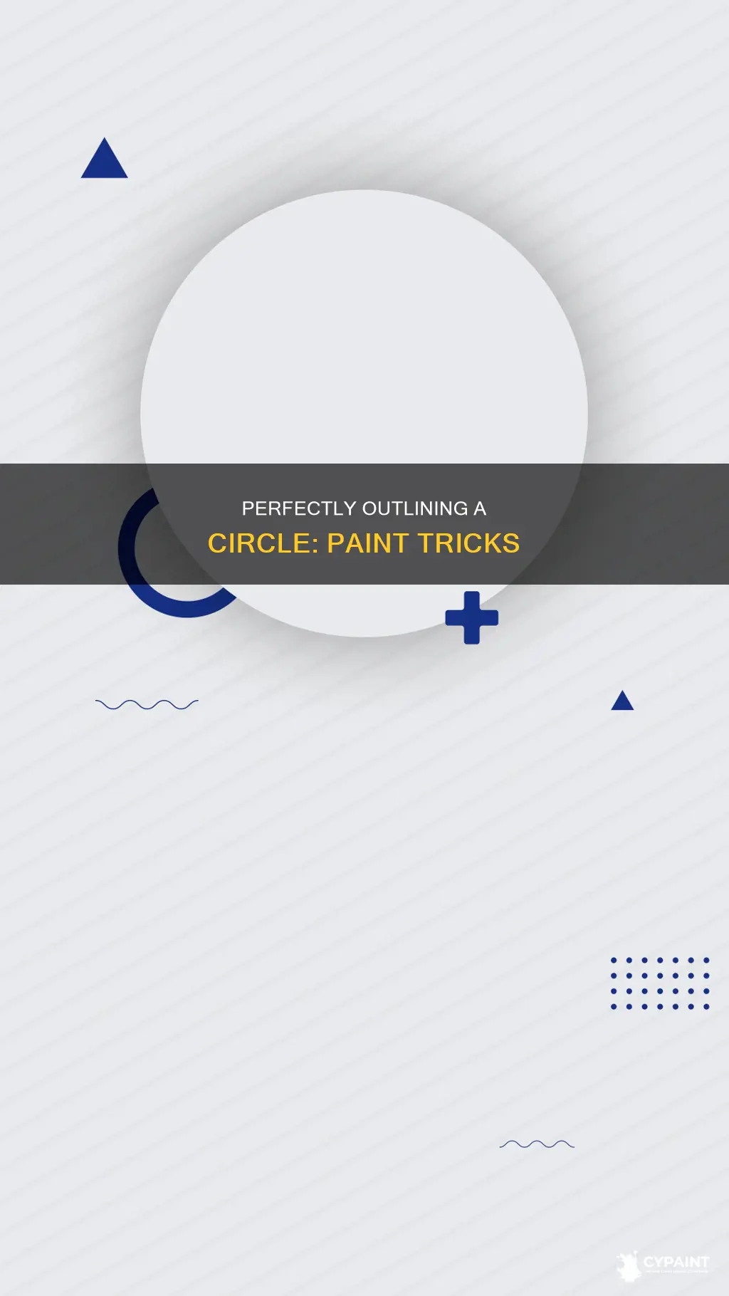 how do you outline a round circle with paint