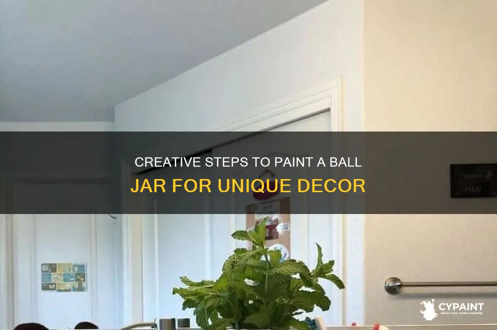 how do you paint a ball jar