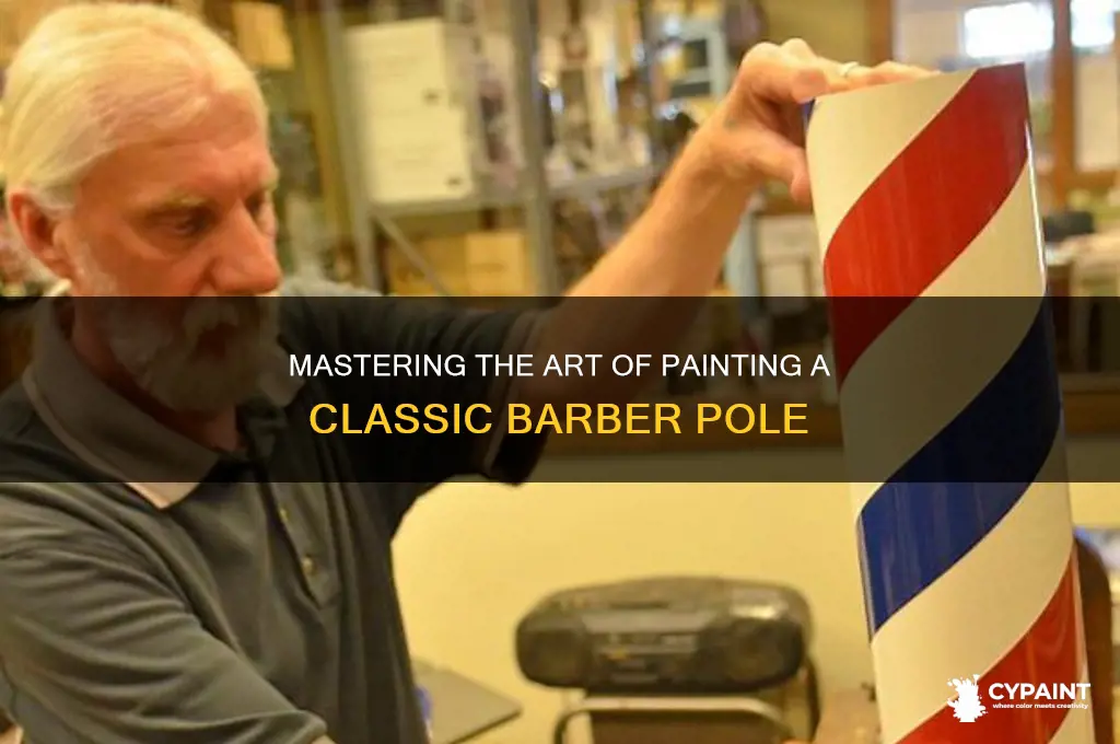 how do you paint a barber pole