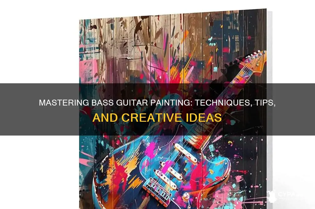 how do you paint a bass guitar