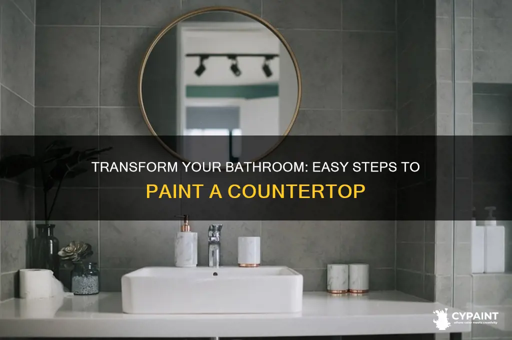 how do you paint a bathrom countertop