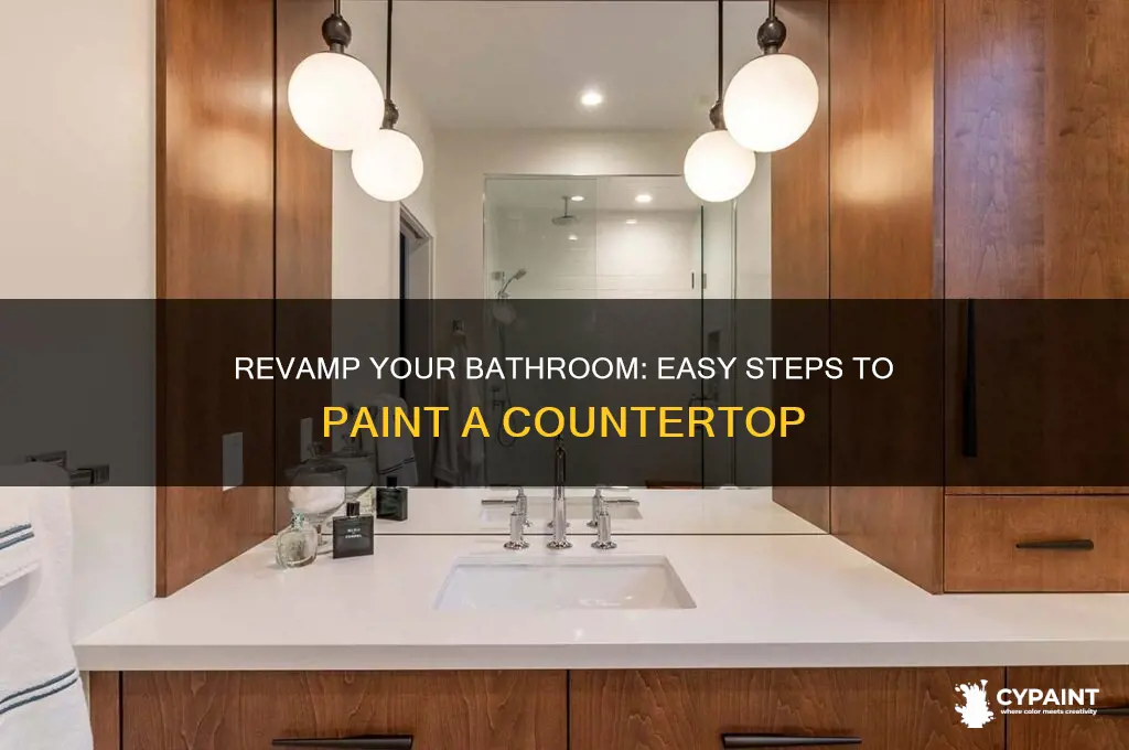 how do you paint a bathroom countertop