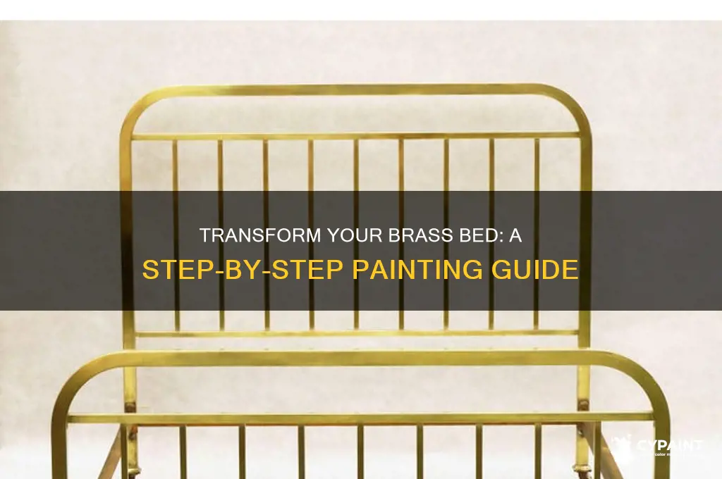how do you paint a brass bed