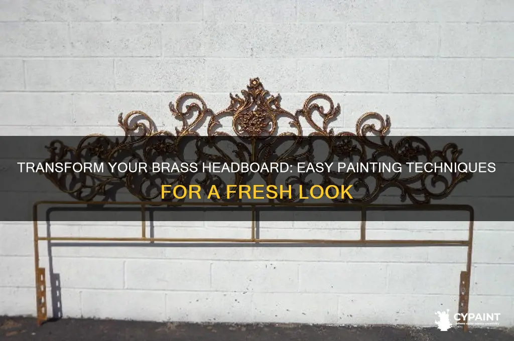 how do you paint a brass headboard