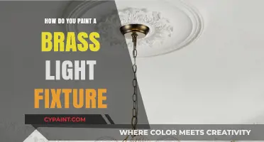 Transforming Brass Light Fixtures with Paint