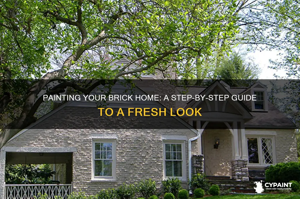 how do you paint a brick home