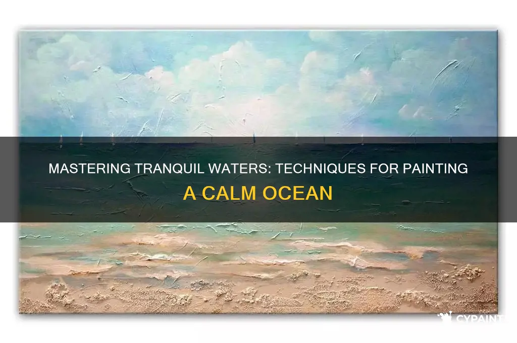 how do you paint a calm ocean