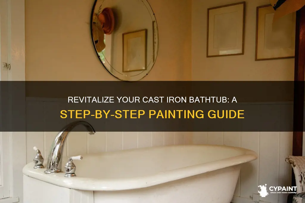 how do you paint a cast iron bathtub