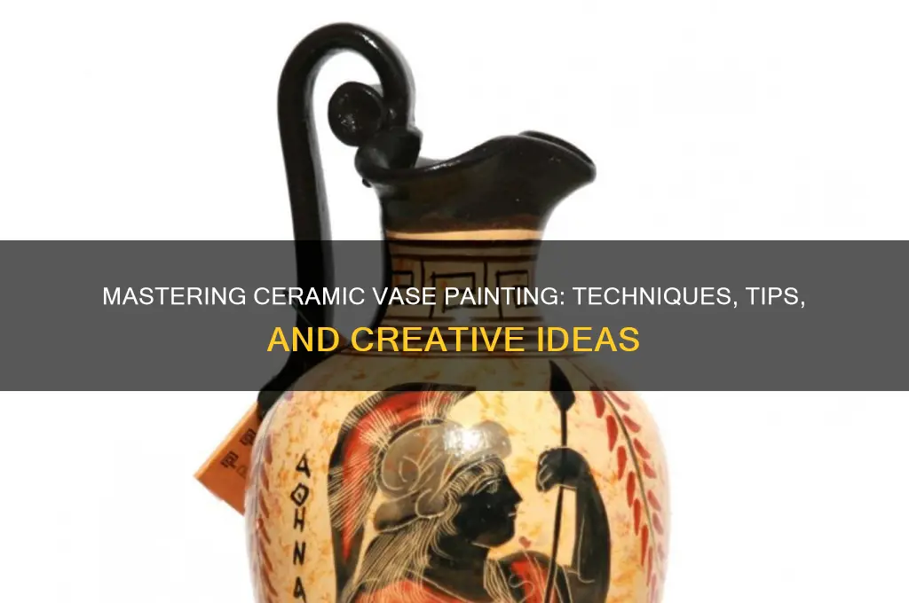 how do you paint a ceramic vase