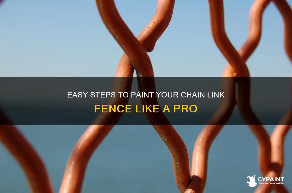 how do you paint a chain link fence