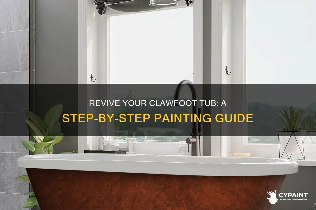 how do you paint a clawfoot tub