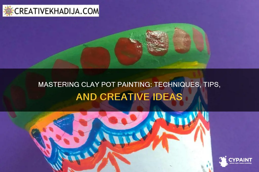 how do you paint a clay pot