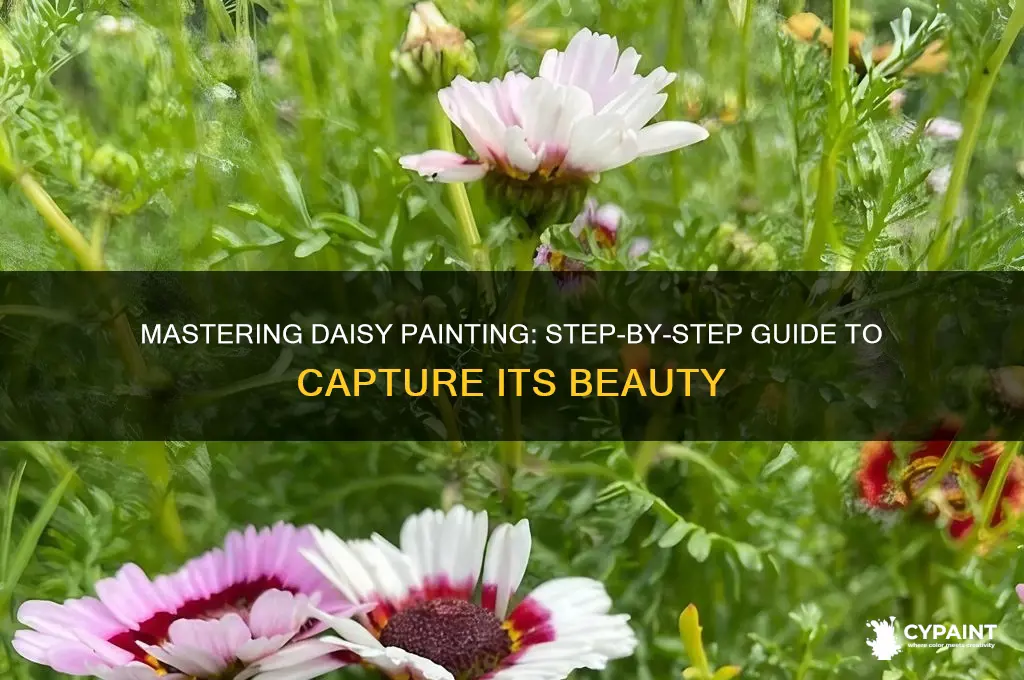 how do you paint a daisy plant