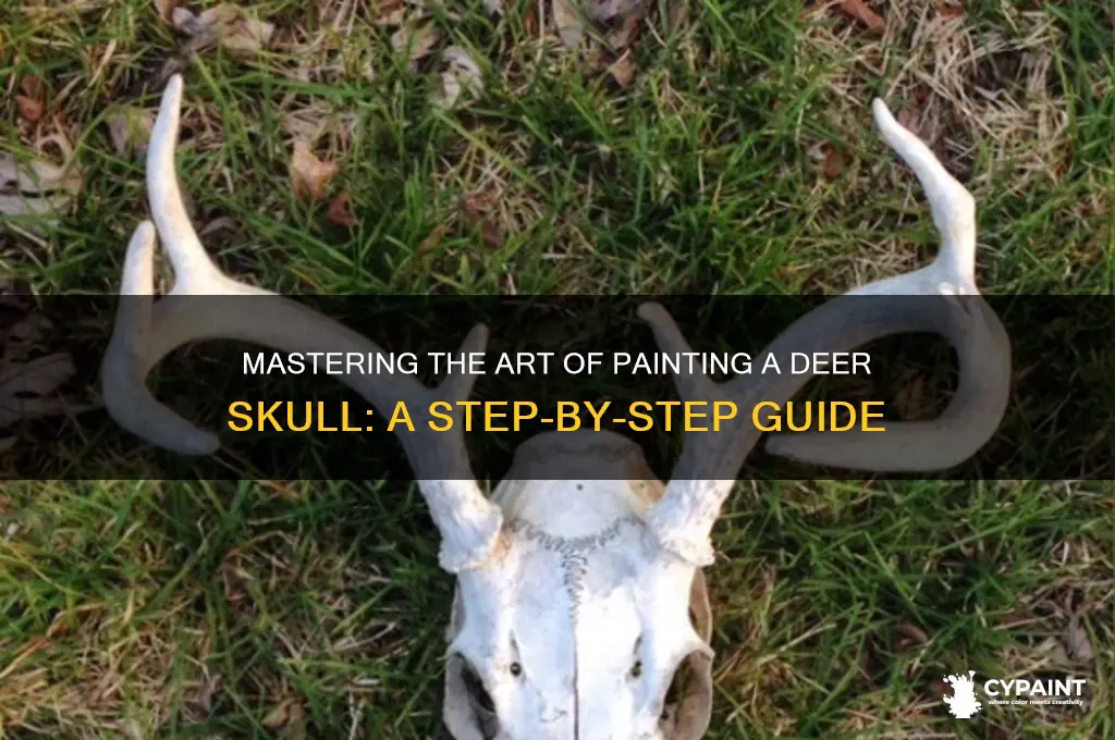 how do you paint a deer skull