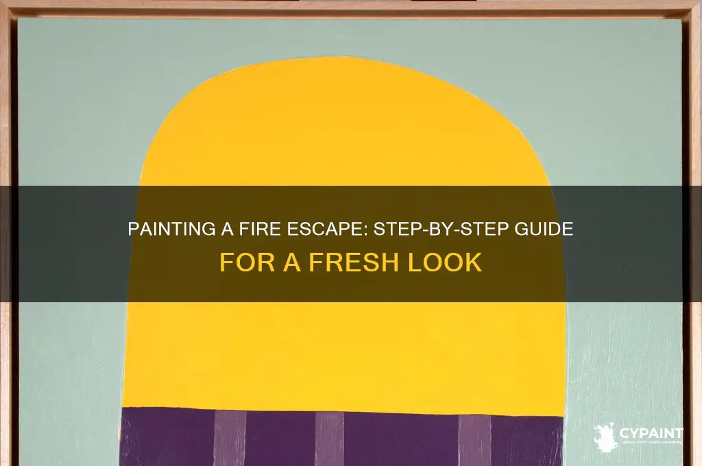 how do you paint a fire escape