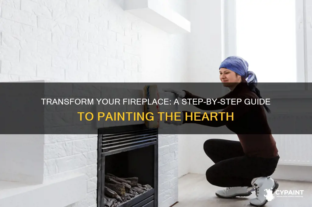 how do you paint a fireplace hearth