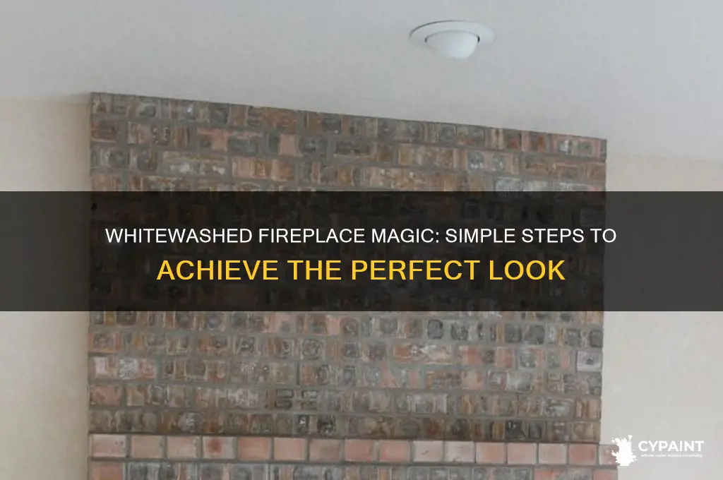 how do you paint a fireplace so it looks whitewashed