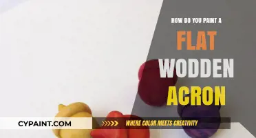 Crafting Acorns: Painting Flat Wooden Acorns