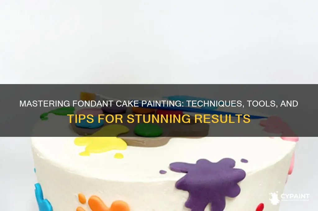 how do you paint a fondant cake