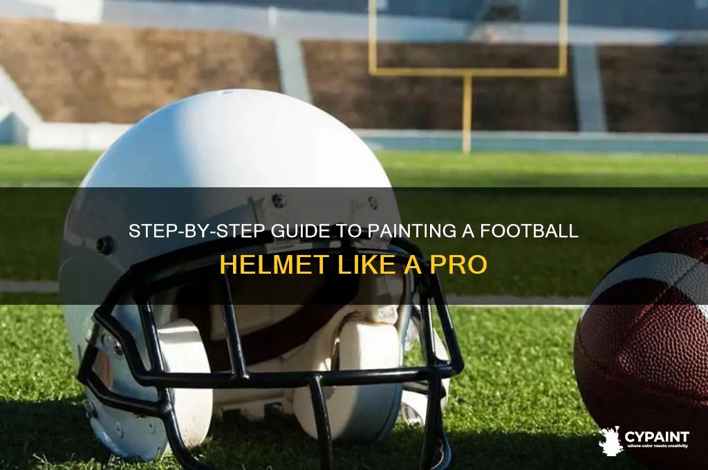 how do you paint a football helmet