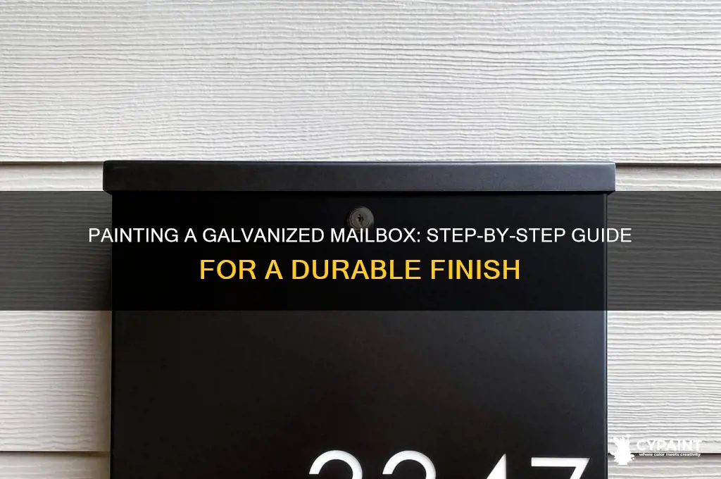 how do you paint a galvanized mailbox