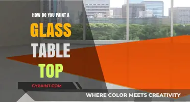 Transforming Glass Table Tops with Paint