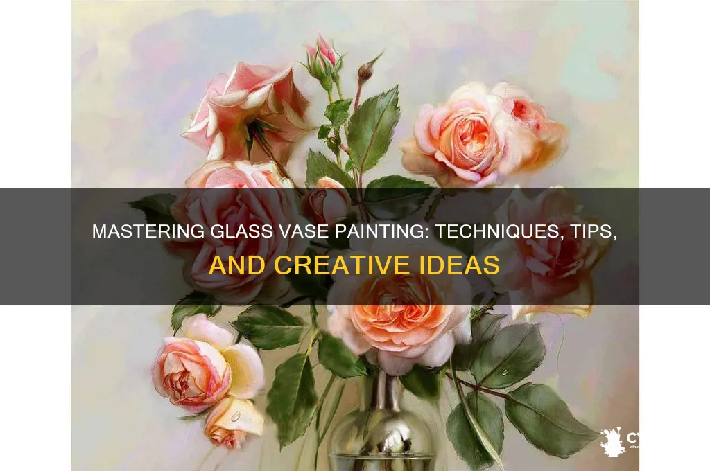how do you paint a glass vase