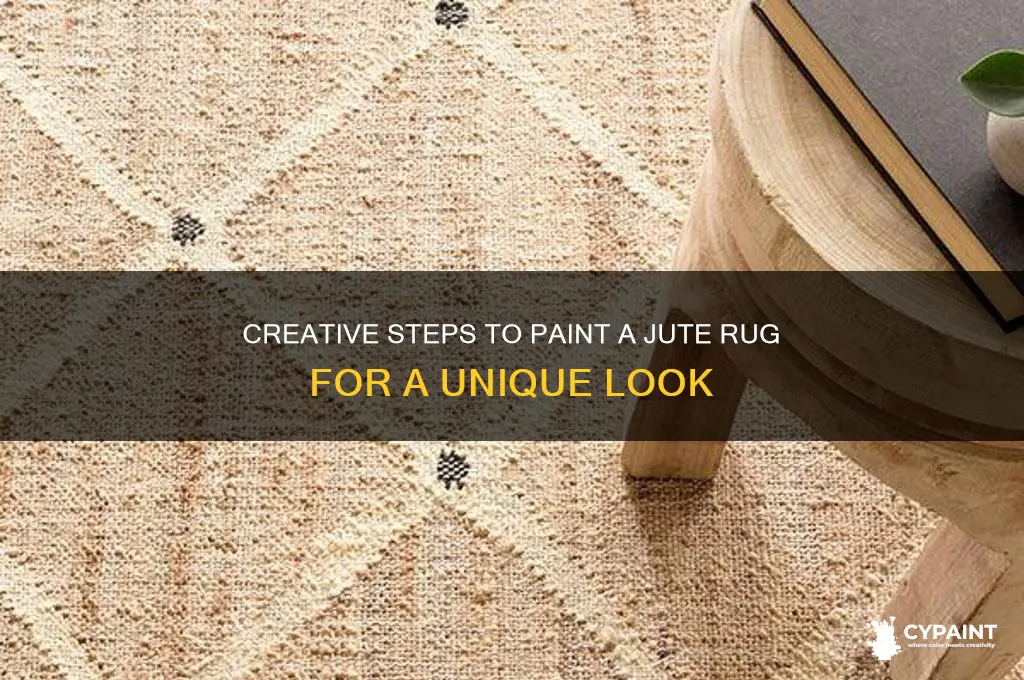 how do you paint a jute rug