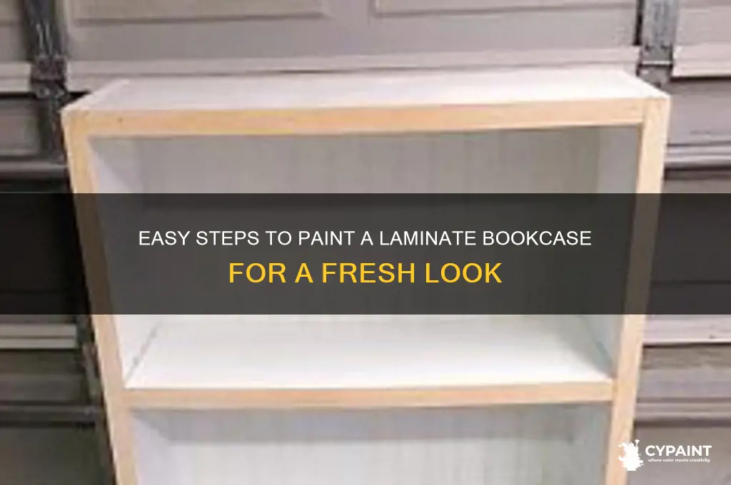 how do you paint a laminate bookcase
