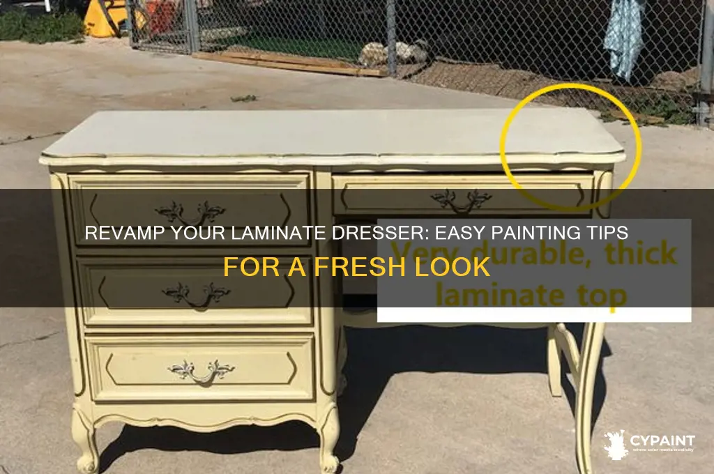 how do you paint a laminate dresser