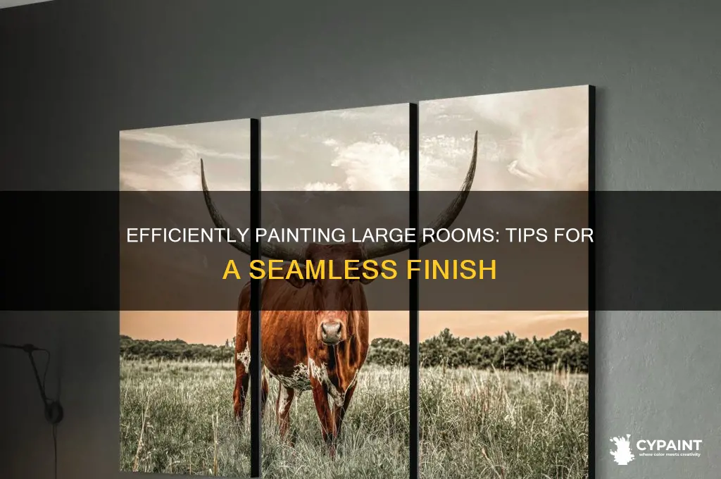 how do you paint a large room