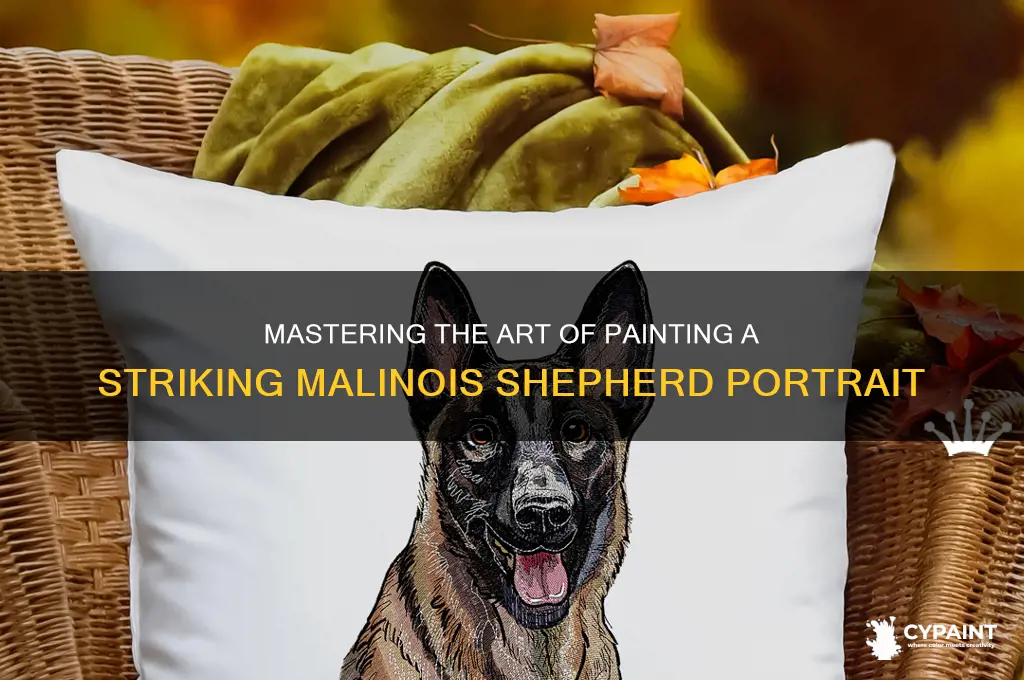 how do you paint a malinois shepherd