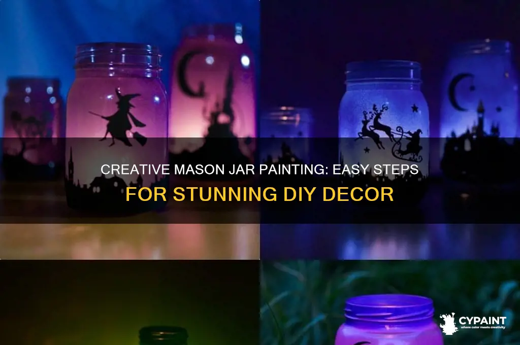 how do you paint a mason jar