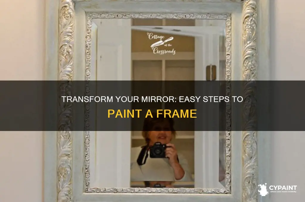 how do you paint a mirror frame