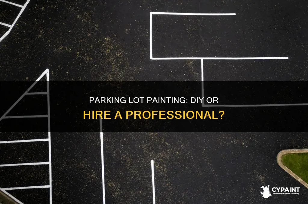 how do you paint a parking space line