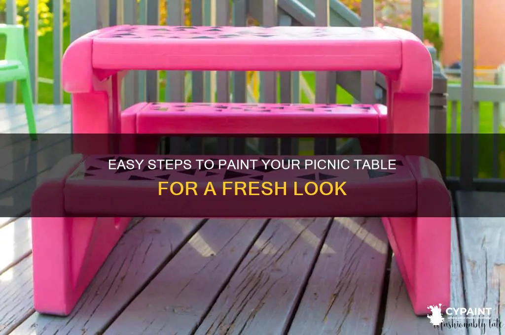 how do you paint a picnic table
