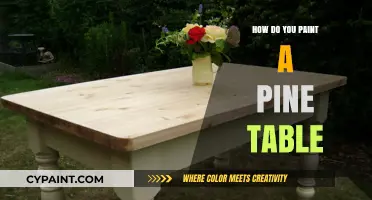 Transform Your Pine Table: A Step-by-Step Painting Guide