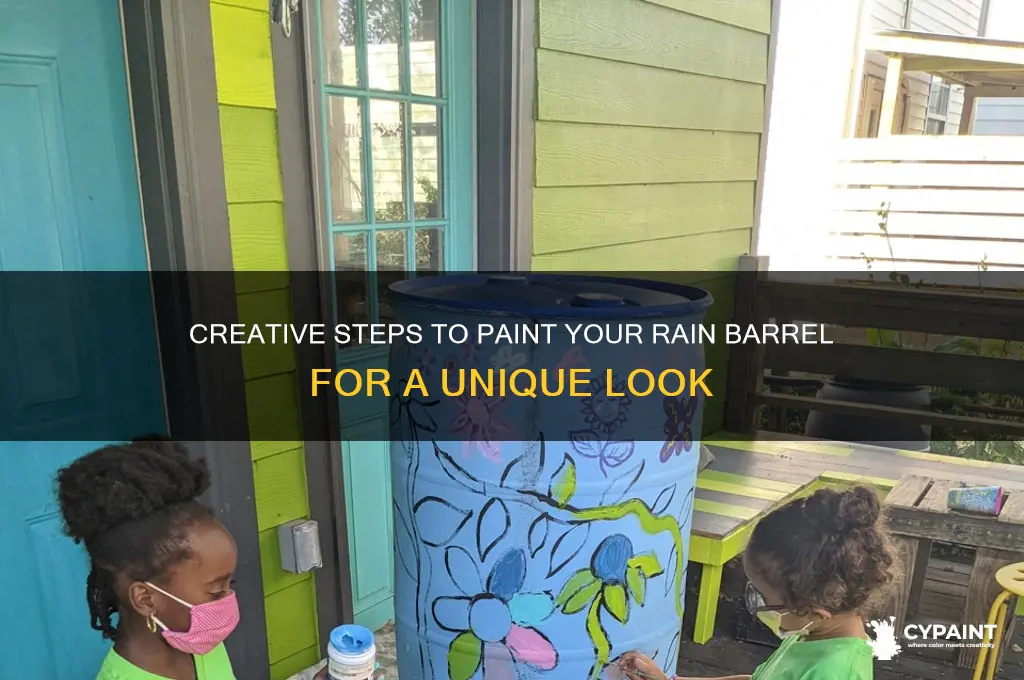 how do you paint a rain barrel