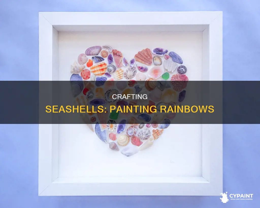 how do you paint a rainbow inside a seashell