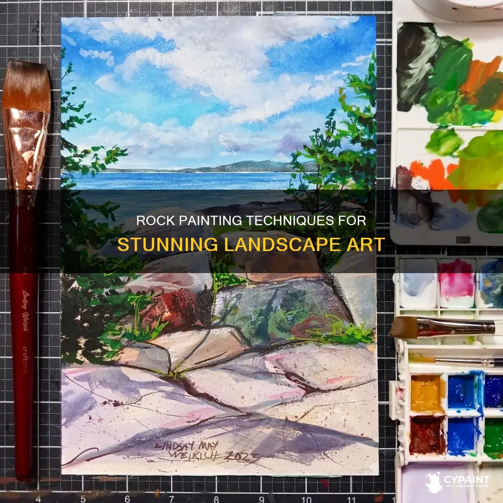 how do you paint a rock in a landscape