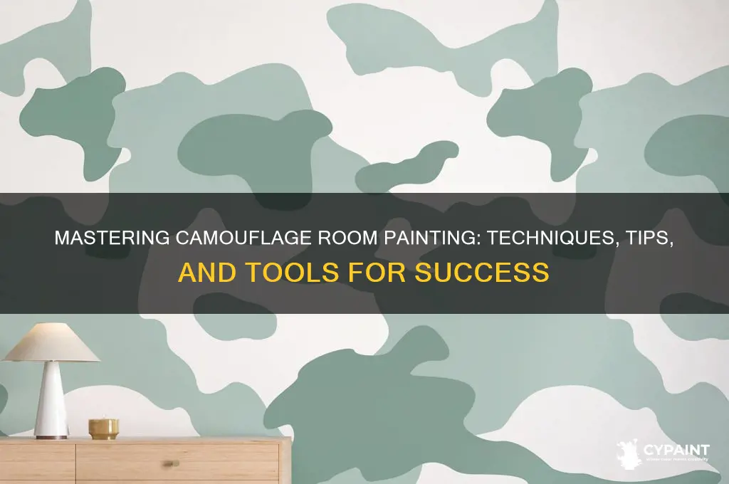 how do you paint a room camouflage